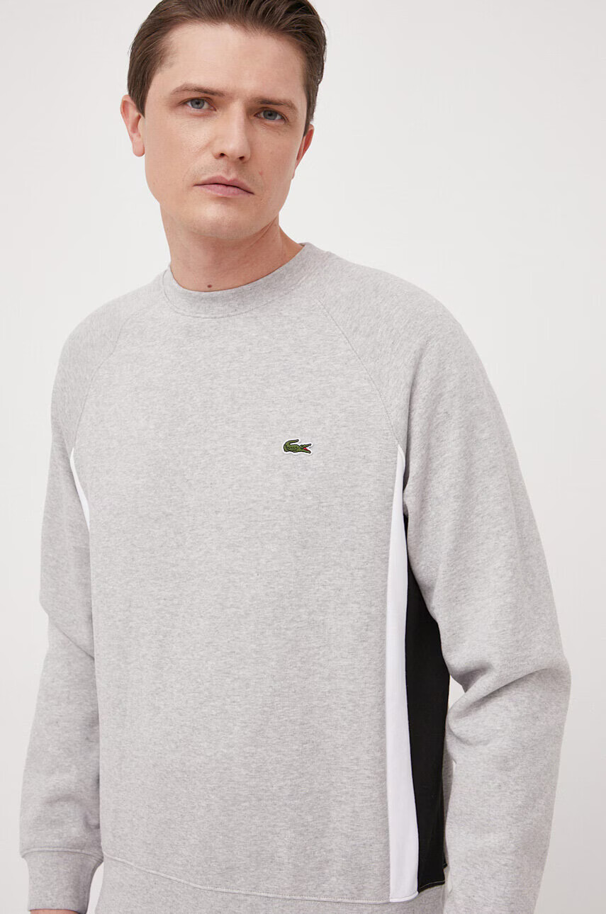 Lacoste Суичър в сиво с десен - Pepit.bg
