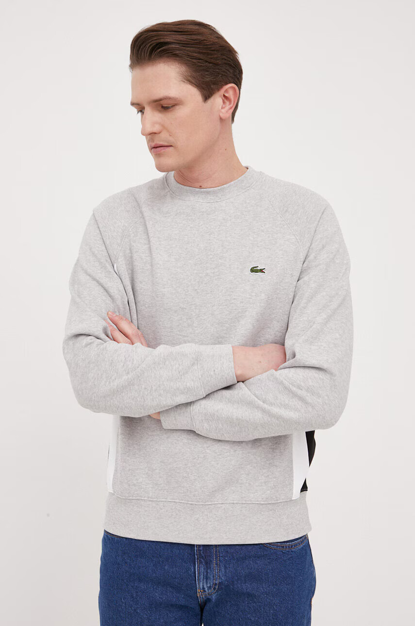 Lacoste Суичър в сиво с десен - Pepit.bg