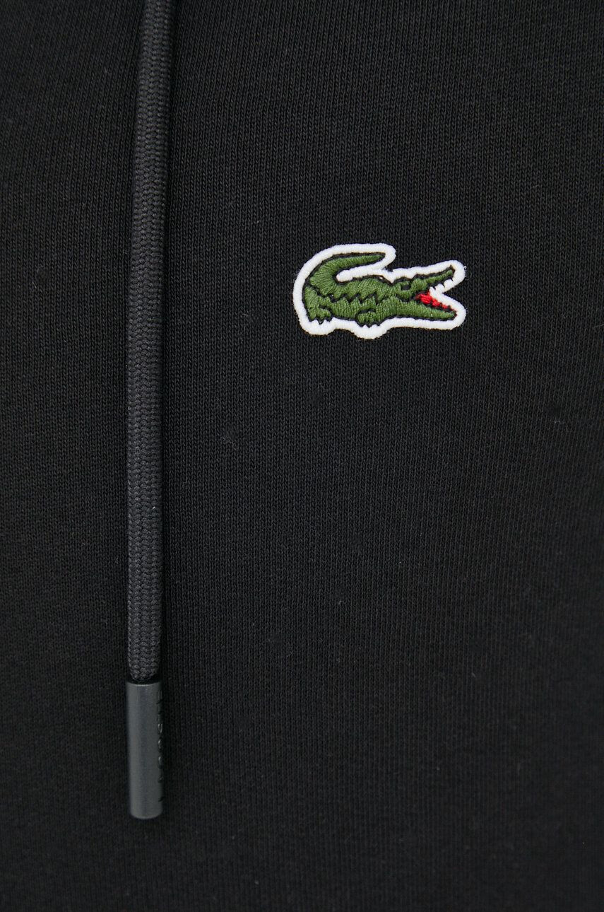 Lacoste Суичър в черно с изчистен дизайн - Pepit.bg