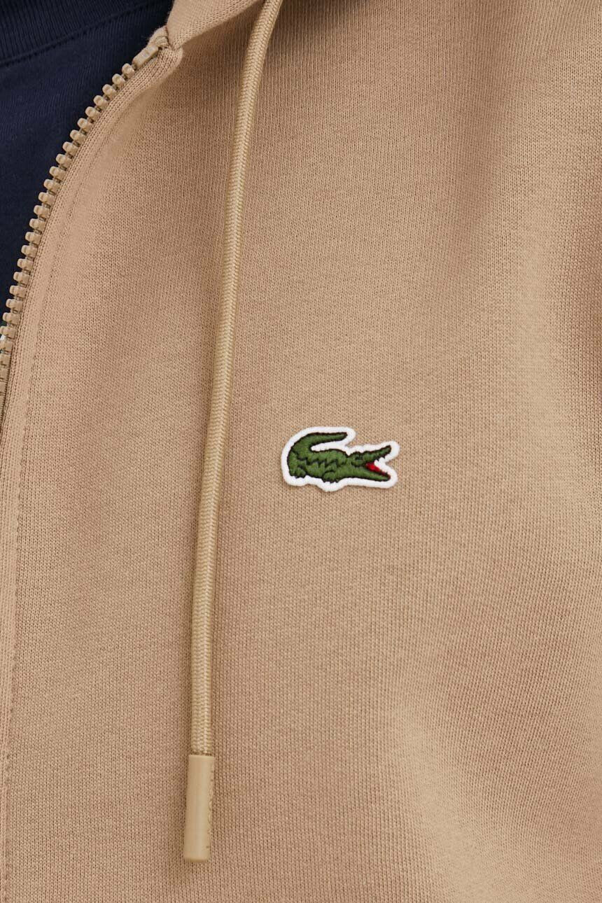 Lacoste Суичър в черно с качулка с изчистен дизайн - Pepit.bg