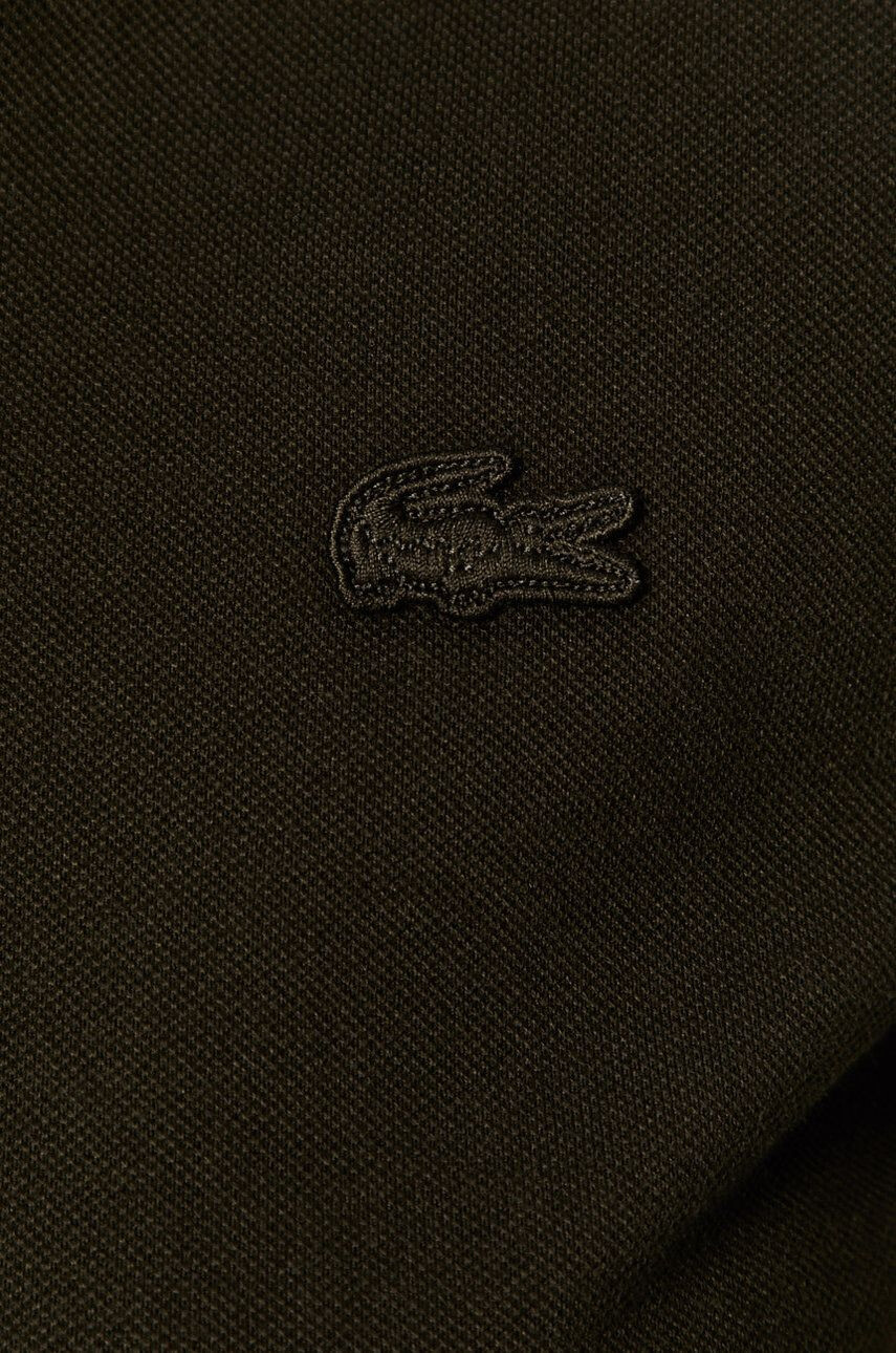 Lacoste Тениска дамска в черно с яка тип Peter Pan - Pepit.bg