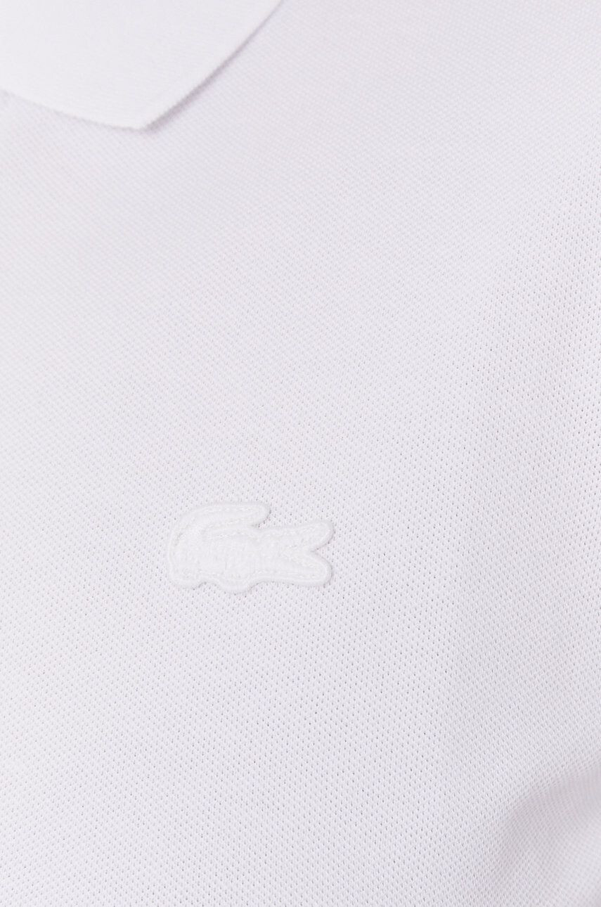 Lacoste Тениска дамска в бяло с яка тип Peter Pan - Pepit.bg