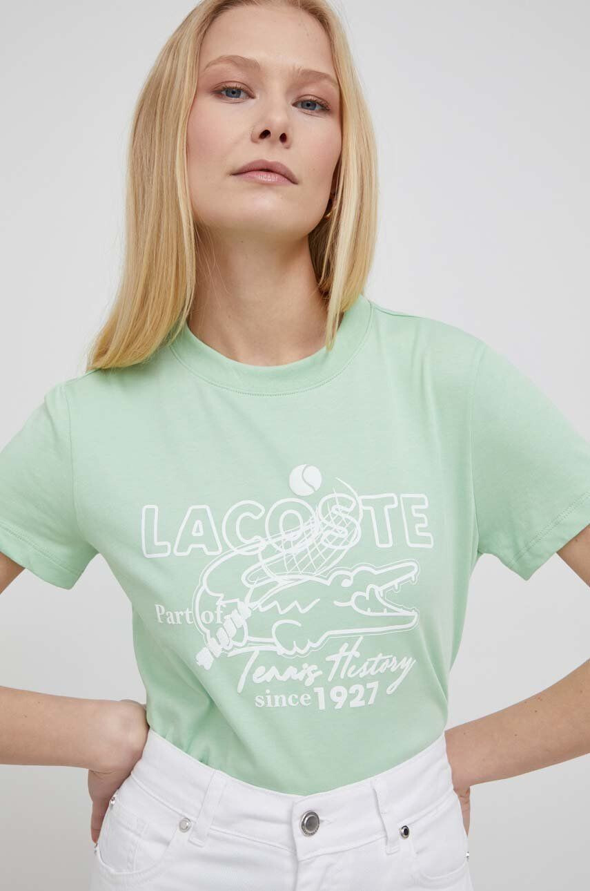 Lacoste Тениска дамски в зелено - Pepit.bg