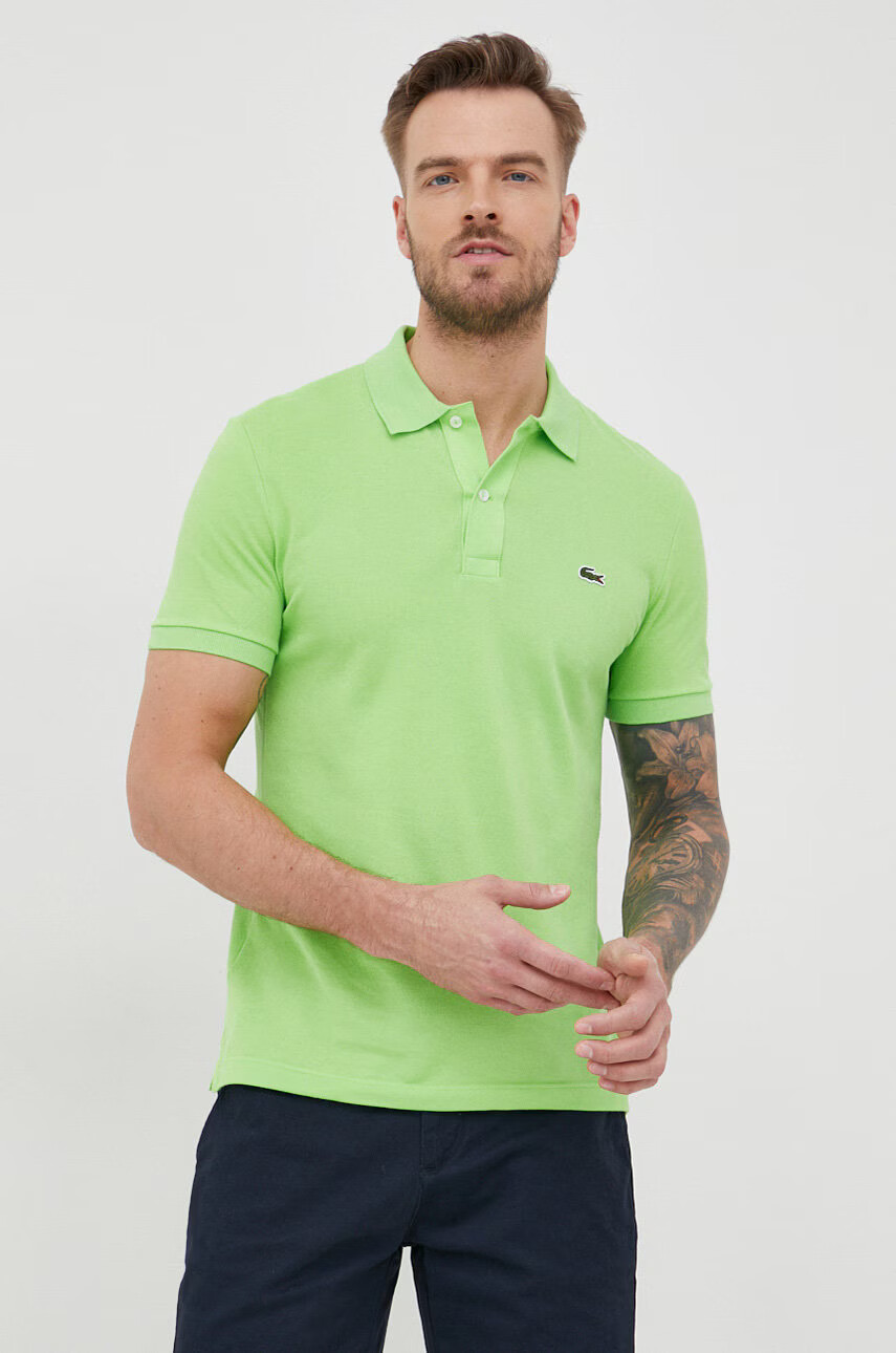 Lacoste Тениска в бяло с изчистен дизайн - Pepit.bg