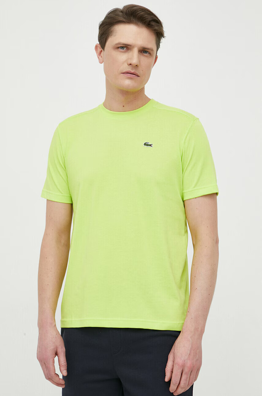Lacoste Тениска в бяло с изчистен дизайн - Pepit.bg
