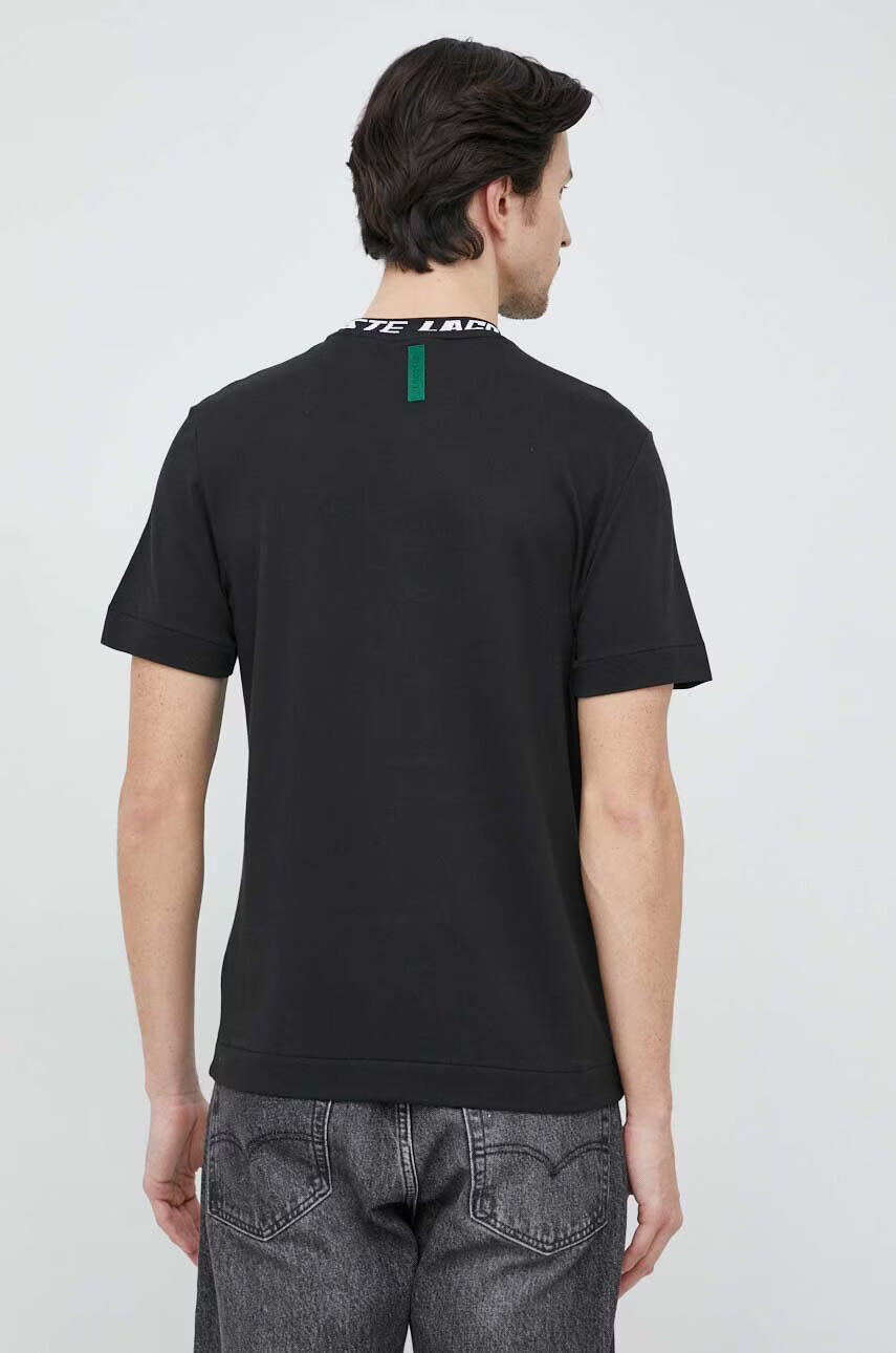 Lacoste Тениска в черно с апликация - Pepit.bg