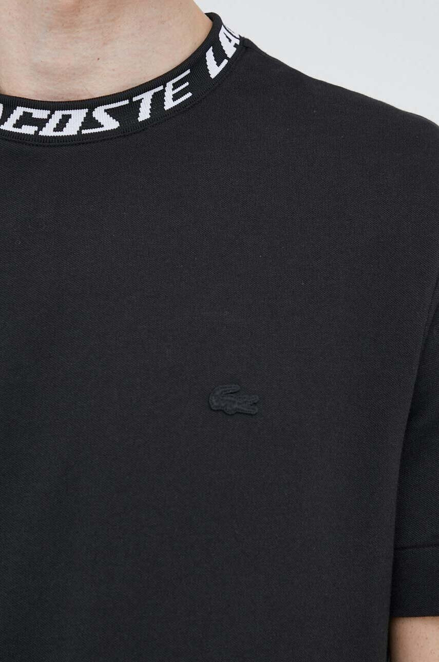 Lacoste Тениска в черно с апликация - Pepit.bg