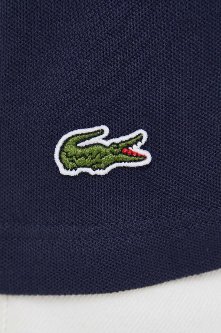 Lacoste Тениска с яка в тъмносиньо с апликация - Pepit.bg