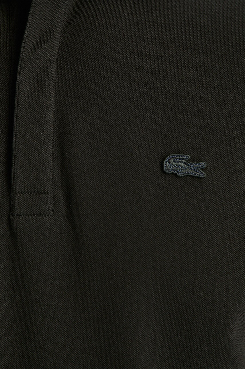 Lacoste Тениска с яка в тъмносиньо с десен - Pepit.bg