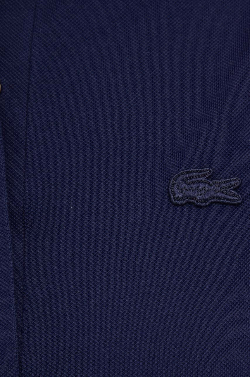 Lacoste Топ дамски в тъмносиньо с яка тип peter pan - Pepit.bg