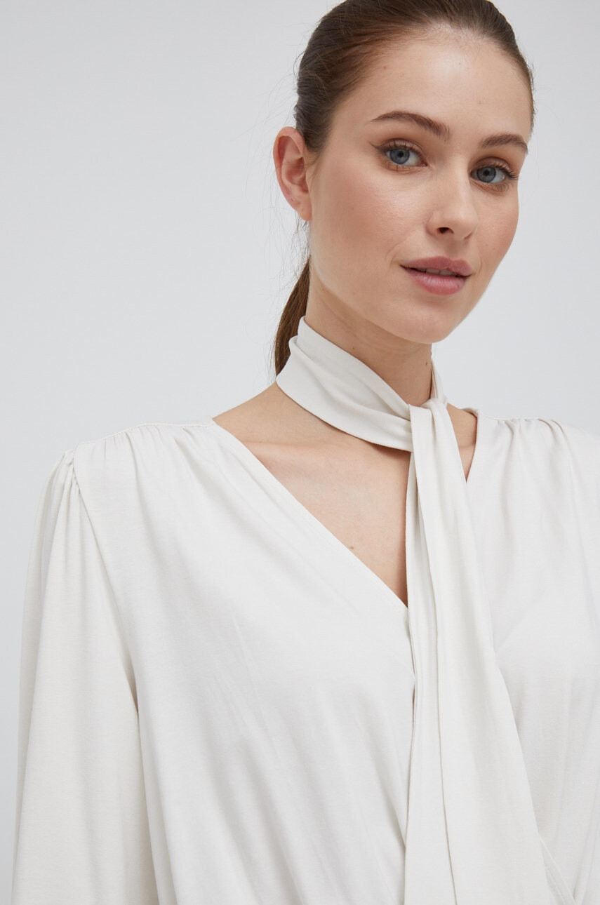Lauren Ralph Lauren Блуза в бежово с изчистен дизайн - Pepit.bg