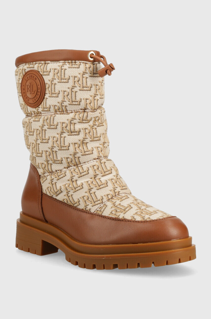 Lauren Ralph Lauren Боти Coree в кафяво 802882382002 - Pepit.bg