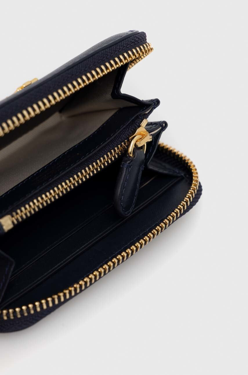 Lauren Ralph Lauren Кожен портфейл дамски в тъмносиньо - Pepit.bg
