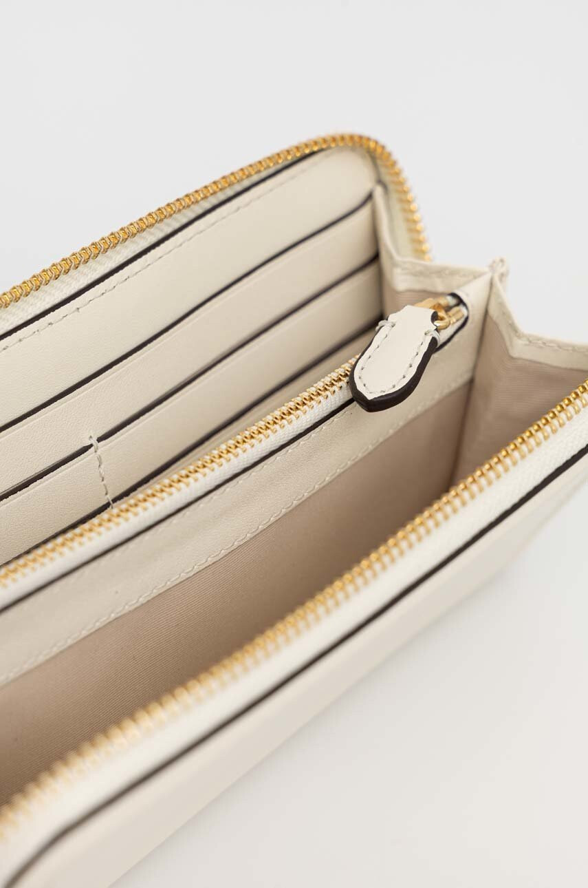 Lauren Ralph Lauren Кожен портфейл дамски в бежово - Pepit.bg