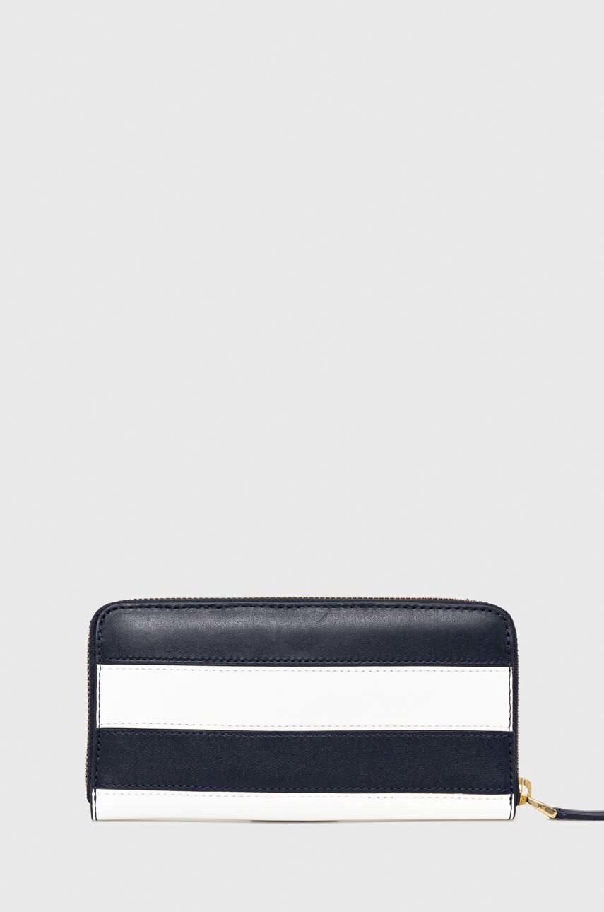 Lauren Ralph Lauren Кожен портфейл дамски в тъмносиньо - Pepit.bg
