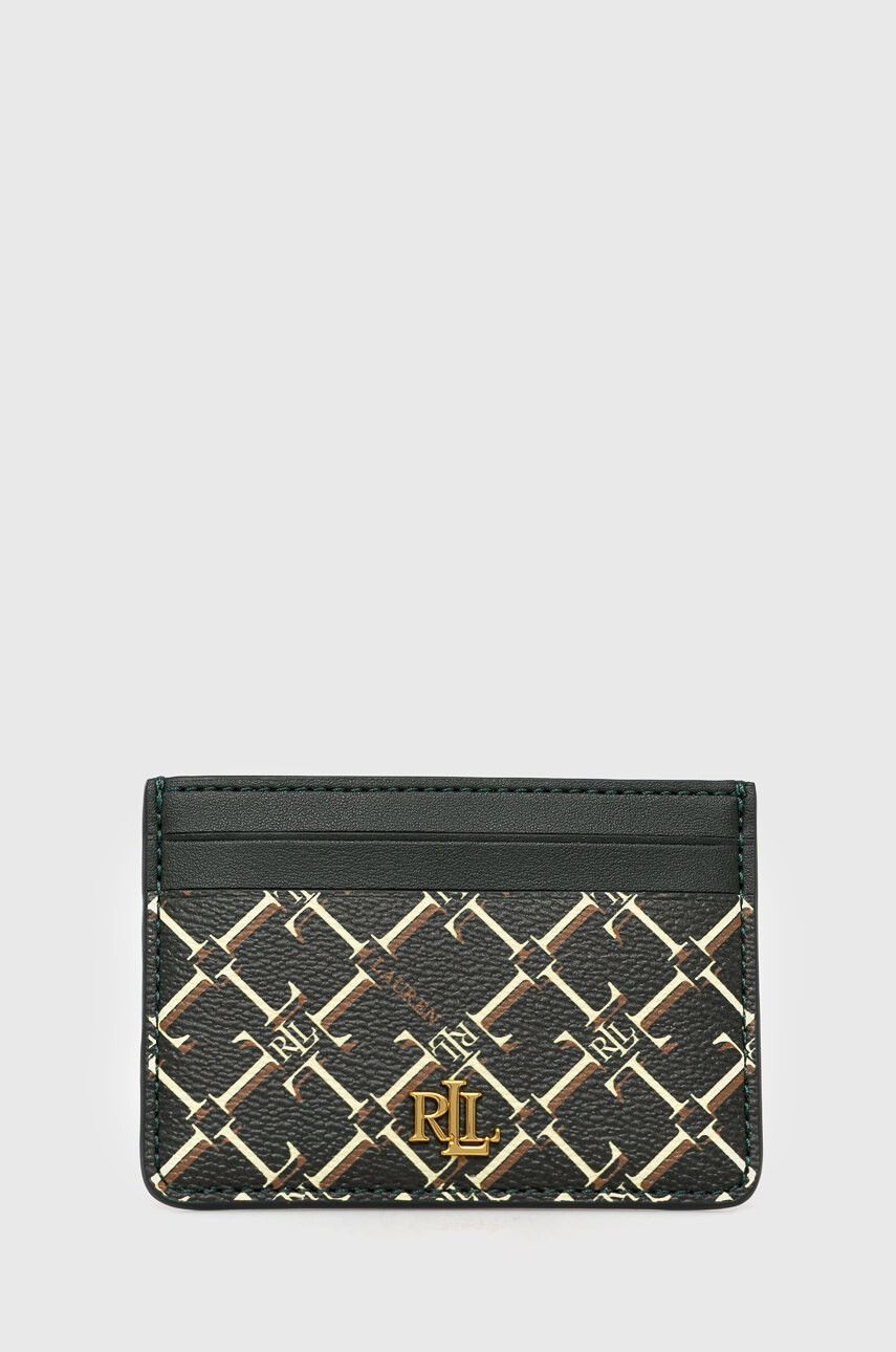 Lauren Ralph Lauren Кожен портфейл дамски в зелено - Pepit.bg