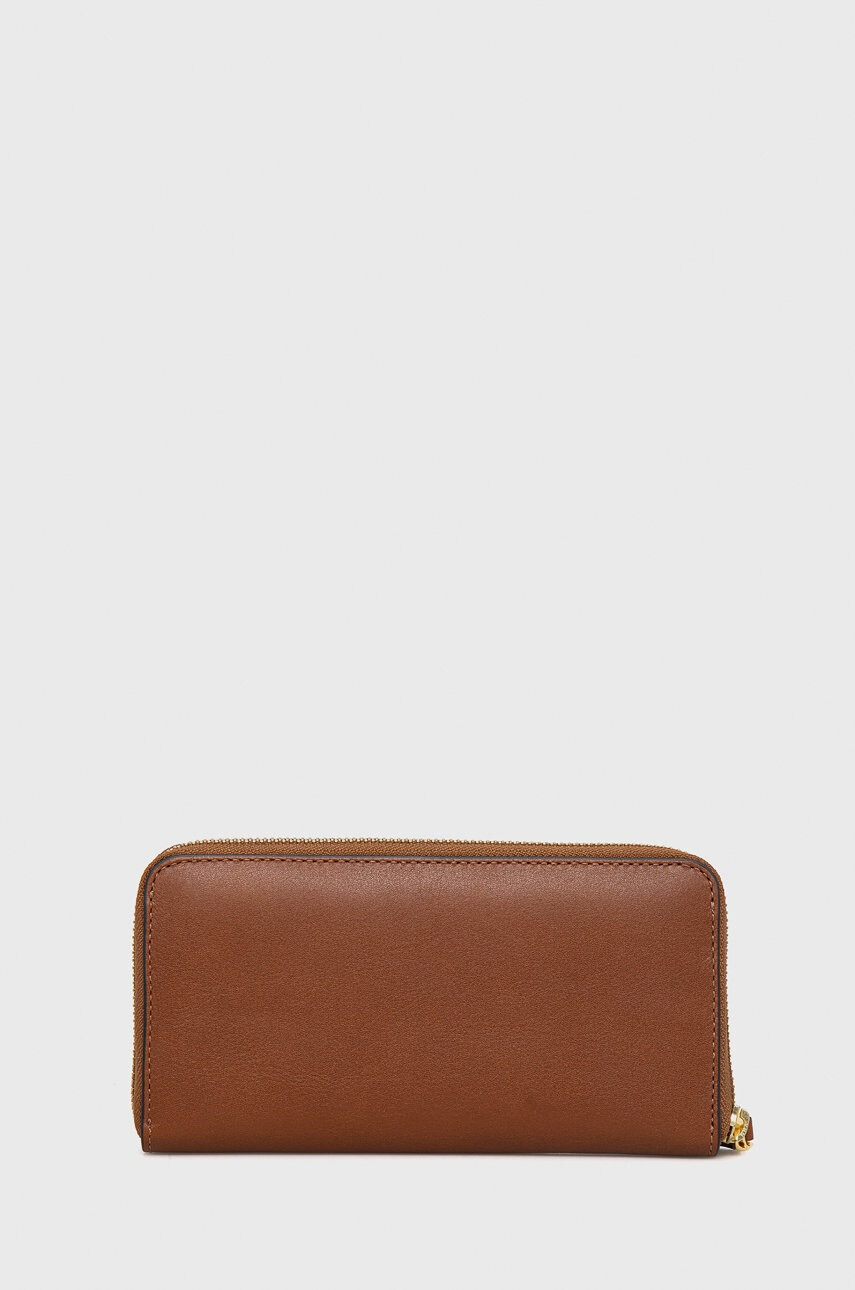Lauren Ralph Lauren Кожен портфейл дамски в кафяво - Pepit.bg