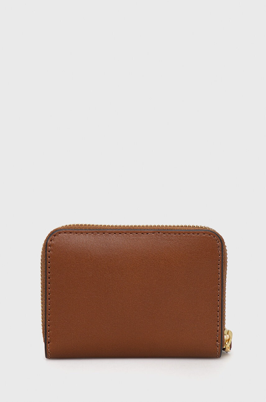 Lauren Ralph Lauren Кожен портфейл дамски в кафяво - Pepit.bg