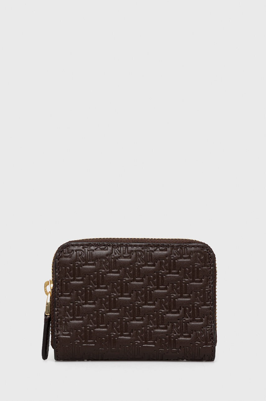 Lauren Ralph Lauren Кожен портфейл дамски в кафяво - Pepit.bg