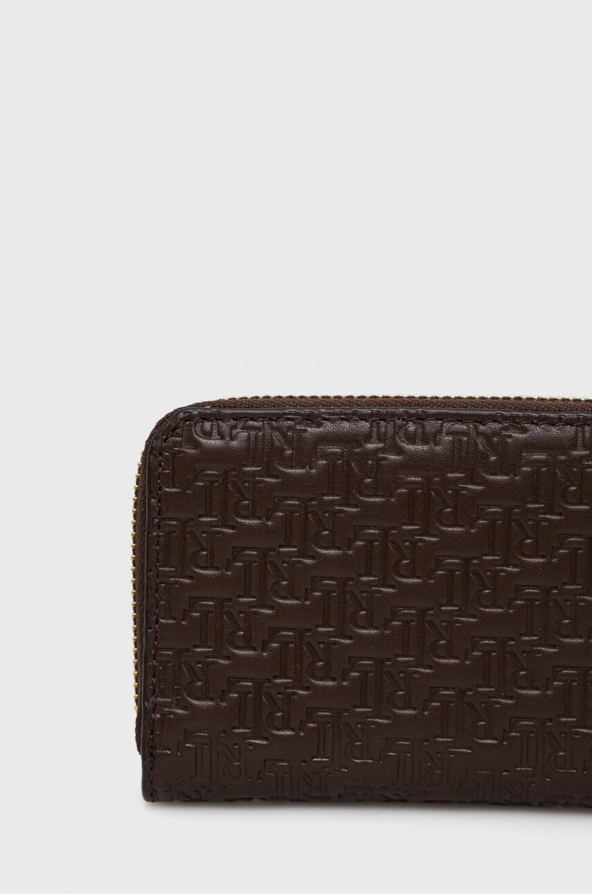 Lauren Ralph Lauren Кожен портфейл дамски в кафяво - Pepit.bg