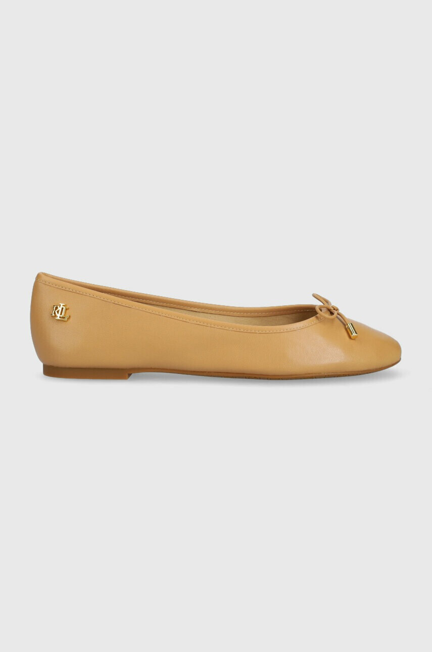 Lauren Ralph Lauren Кожени балеринки Jayna в бежово 802824650015 - Pepit.bg