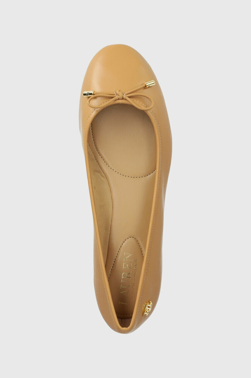 Lauren Ralph Lauren Кожени балеринки Jayna в бежово 802824650015 - Pepit.bg