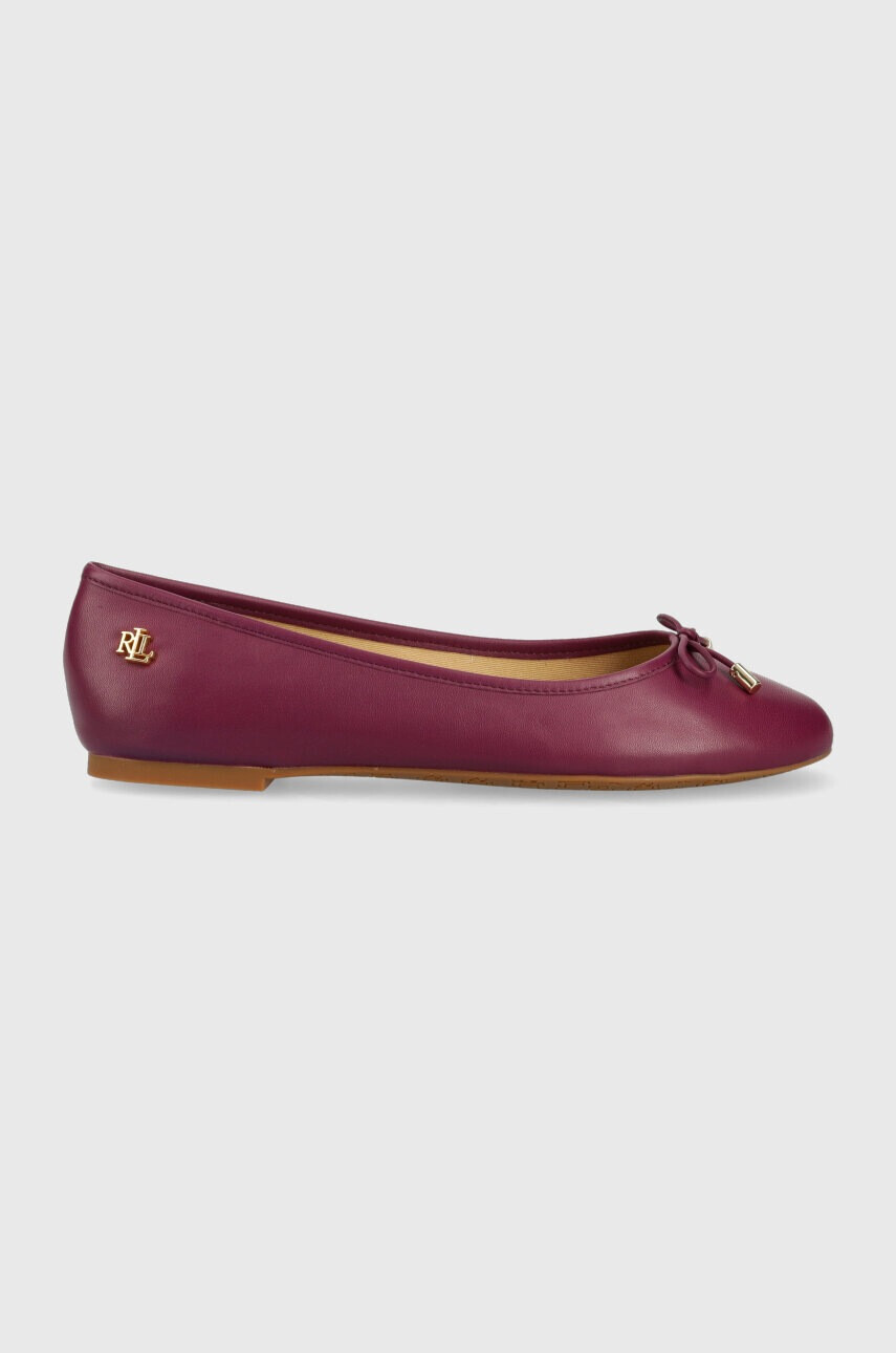 Lauren Ralph Lauren Кожени балеринки Jayna в лилаво 802824650019 - Pepit.bg