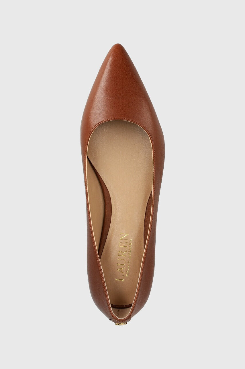 Lauren Ralph Lauren Кожени балеринки Londyn в кафяво 802862706002 - Pepit.bg