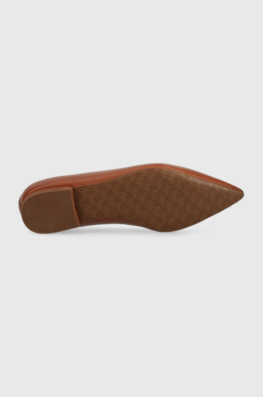 Lauren Ralph Lauren Кожени балеринки Londyn в кафяво 802862706002 - Pepit.bg