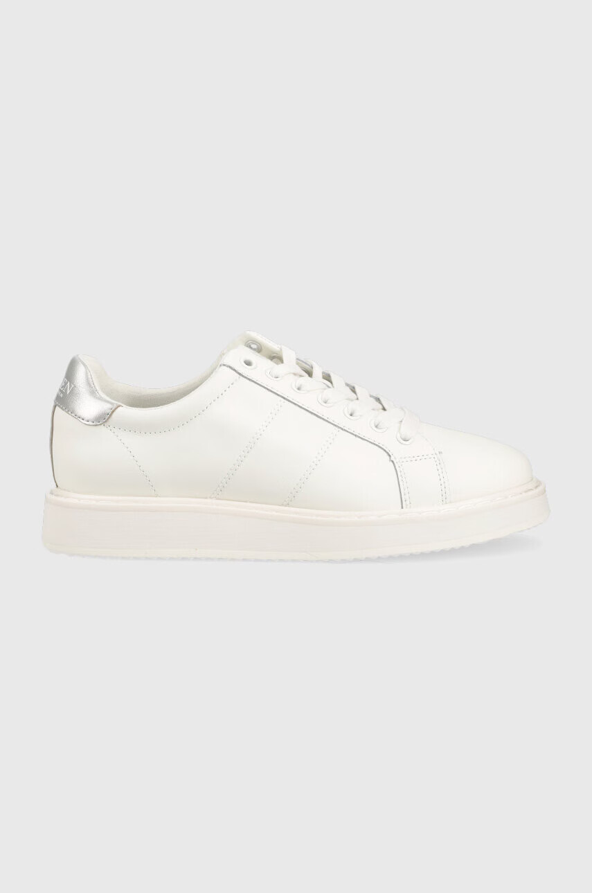 Lauren Ralph Lauren Кожени маратонки Angeline в бяло 802904945001 - Pepit.bg