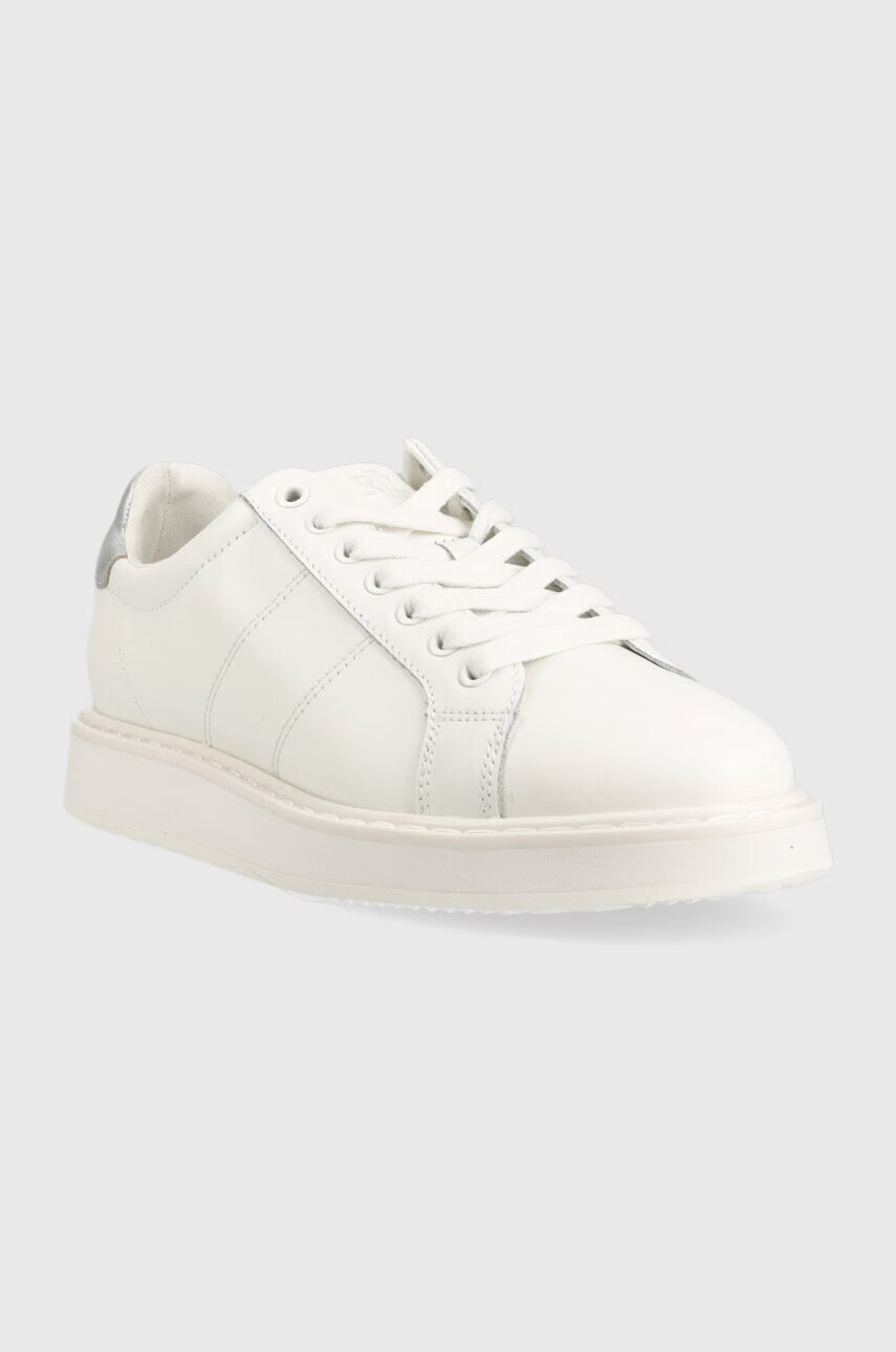 Lauren Ralph Lauren Кожени маратонки Angeline в бяло 802904945001 - Pepit.bg