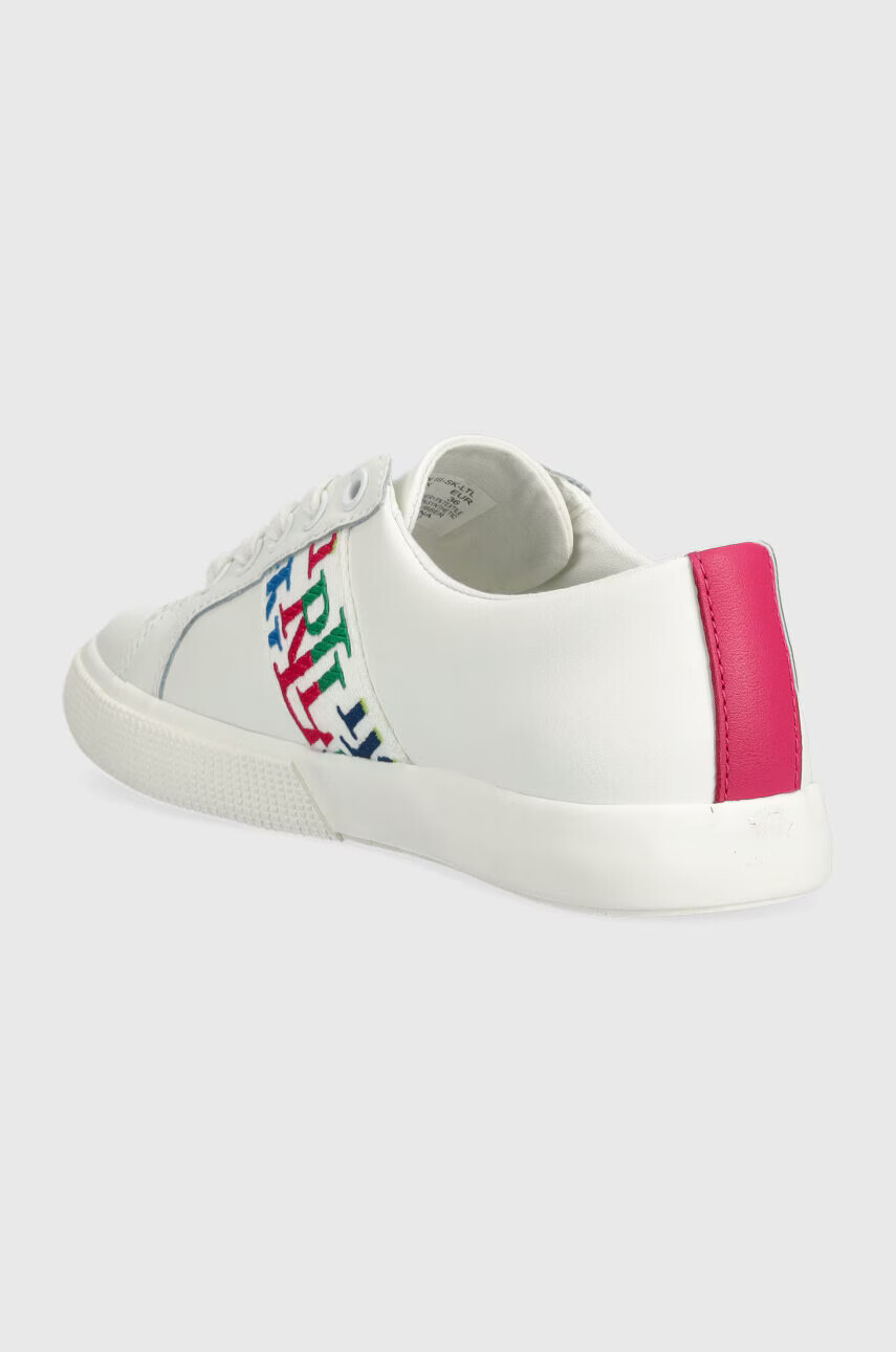 Lauren Ralph Lauren Кожени маратонки Janson III в бяло 802908894001 - Pepit.bg