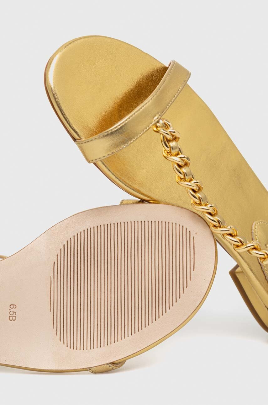 Lauren Ralph Lauren Кожени сандали 802900075001 в златисто - Pepit.bg