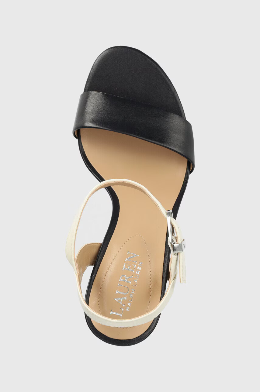 Lauren Ralph Lauren Кожени сандали Gwen в тъмносиньо 802836571002 - Pepit.bg