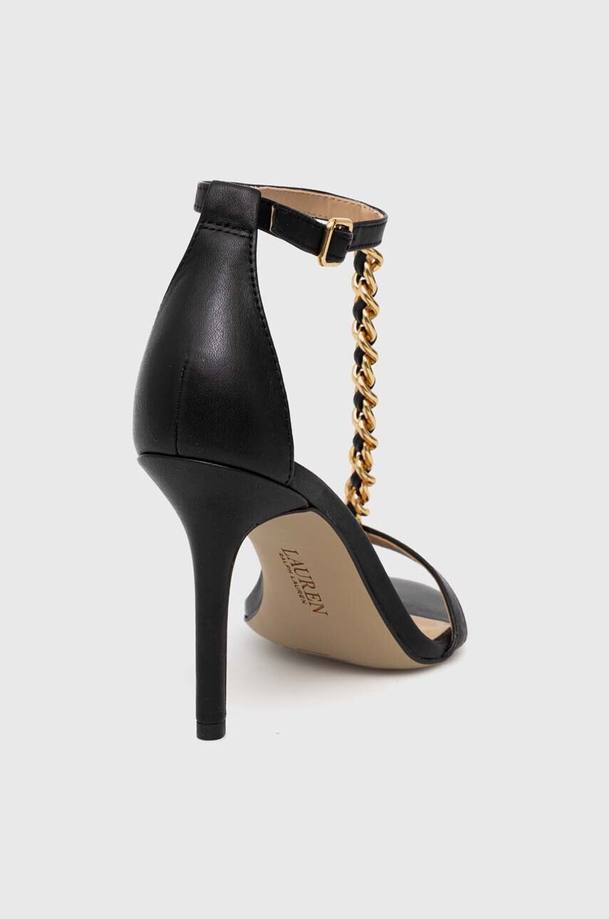 Lauren Ralph Lauren Кожени сандали KATE в черно 802884093001 - Pepit.bg