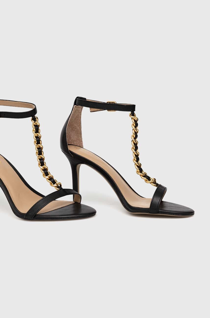 Lauren Ralph Lauren Кожени сандали KATE в черно 802884093001 - Pepit.bg