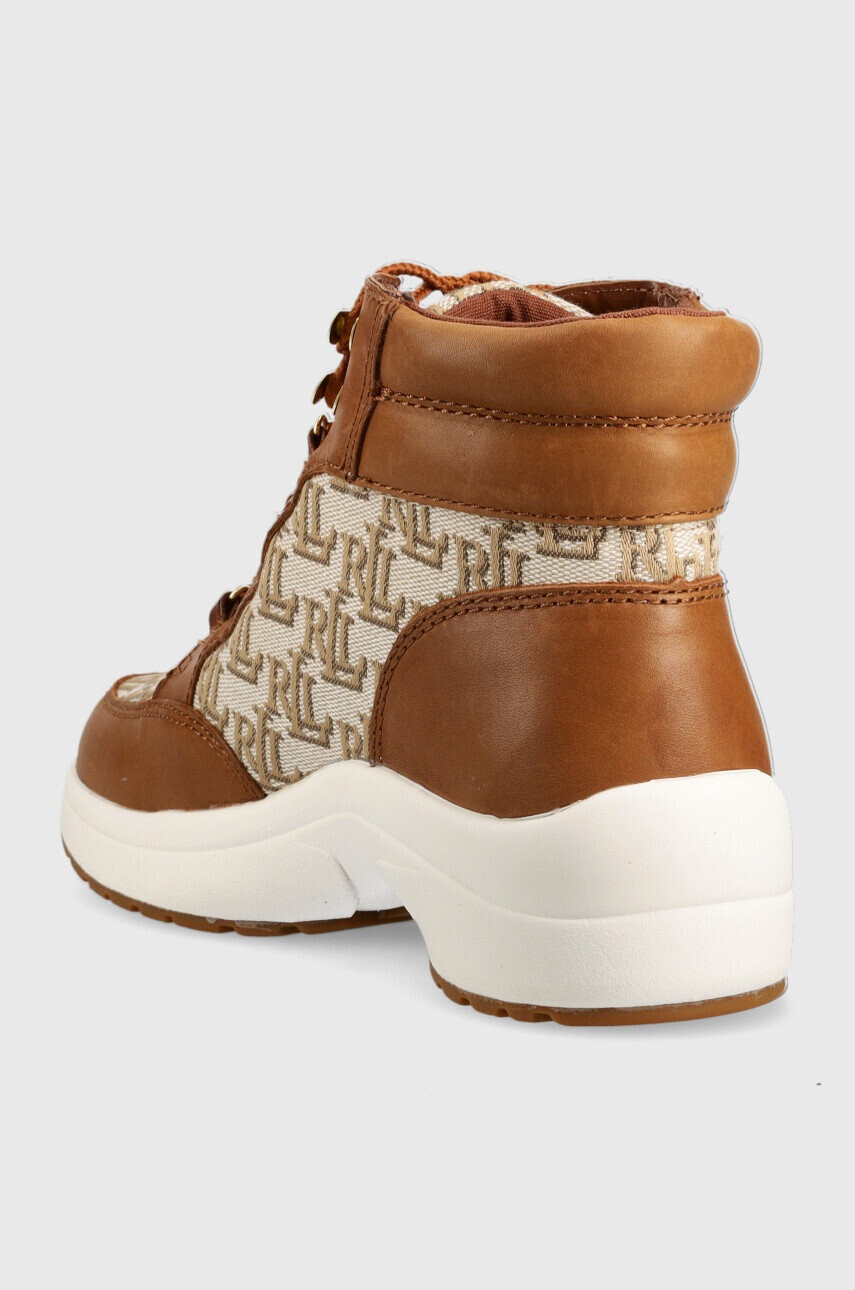 Lauren Ralph Lauren Маратонки Rylee в кафяво 802882618002 - Pepit.bg