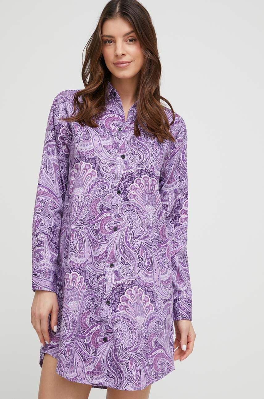 Lauren Ralph Lauren Нощница дамска в лилаво - Pepit.bg