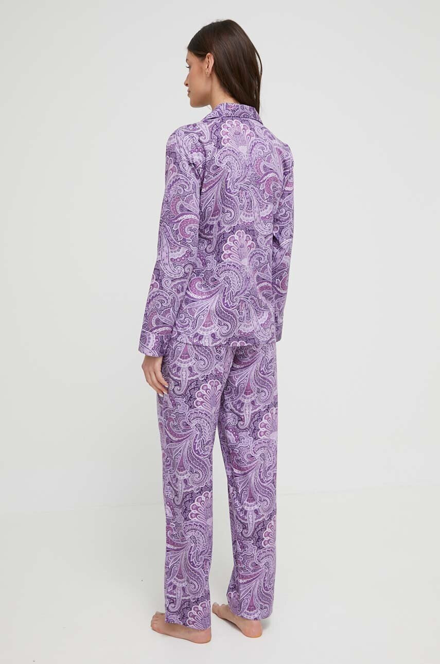 Lauren Ralph Lauren Пижама дамска в лилаво - Pepit.bg