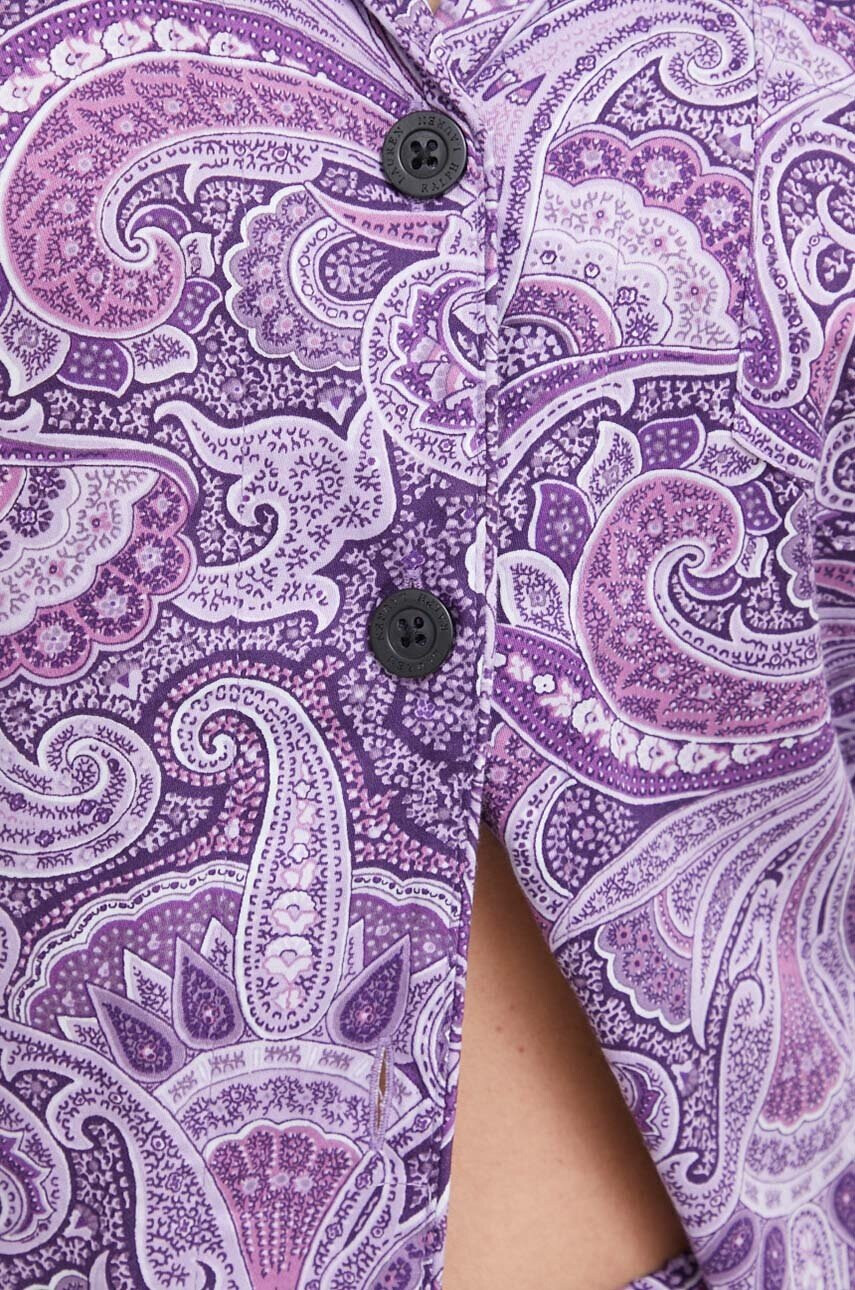 Lauren Ralph Lauren Пижама дамска в лилаво - Pepit.bg
