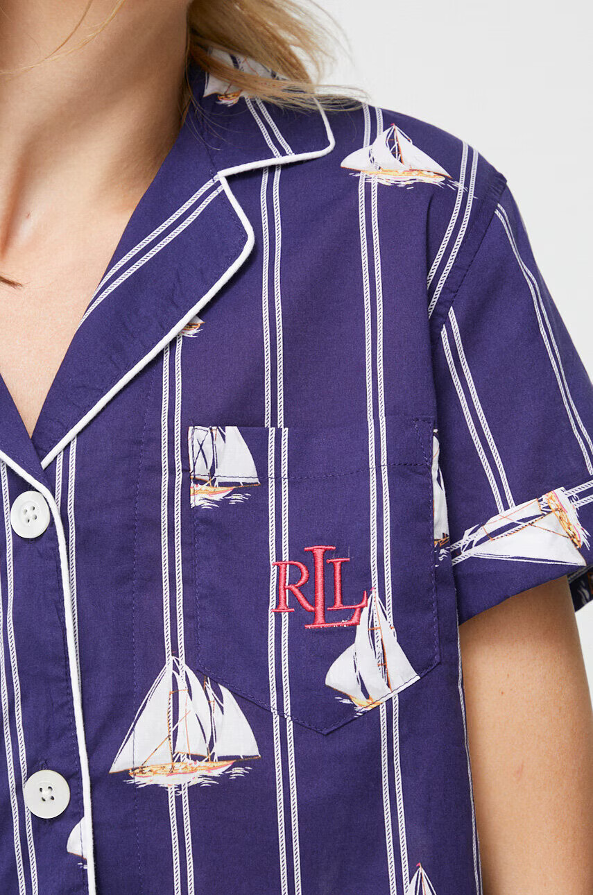 Lauren Ralph Lauren Пижама дамска в тъмносиньо - Pepit.bg