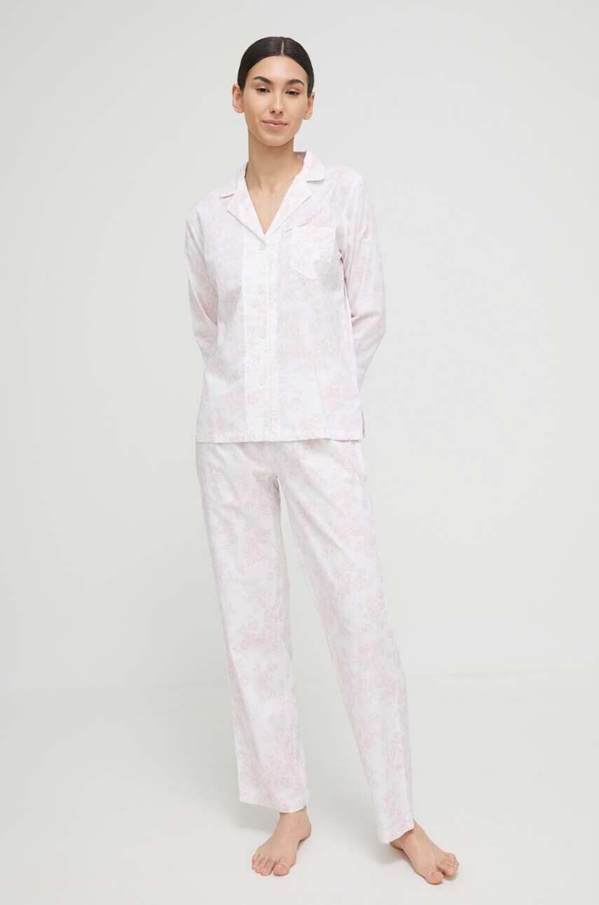 Lauren Ralph Lauren Пижама дамска в розово - Pepit.bg