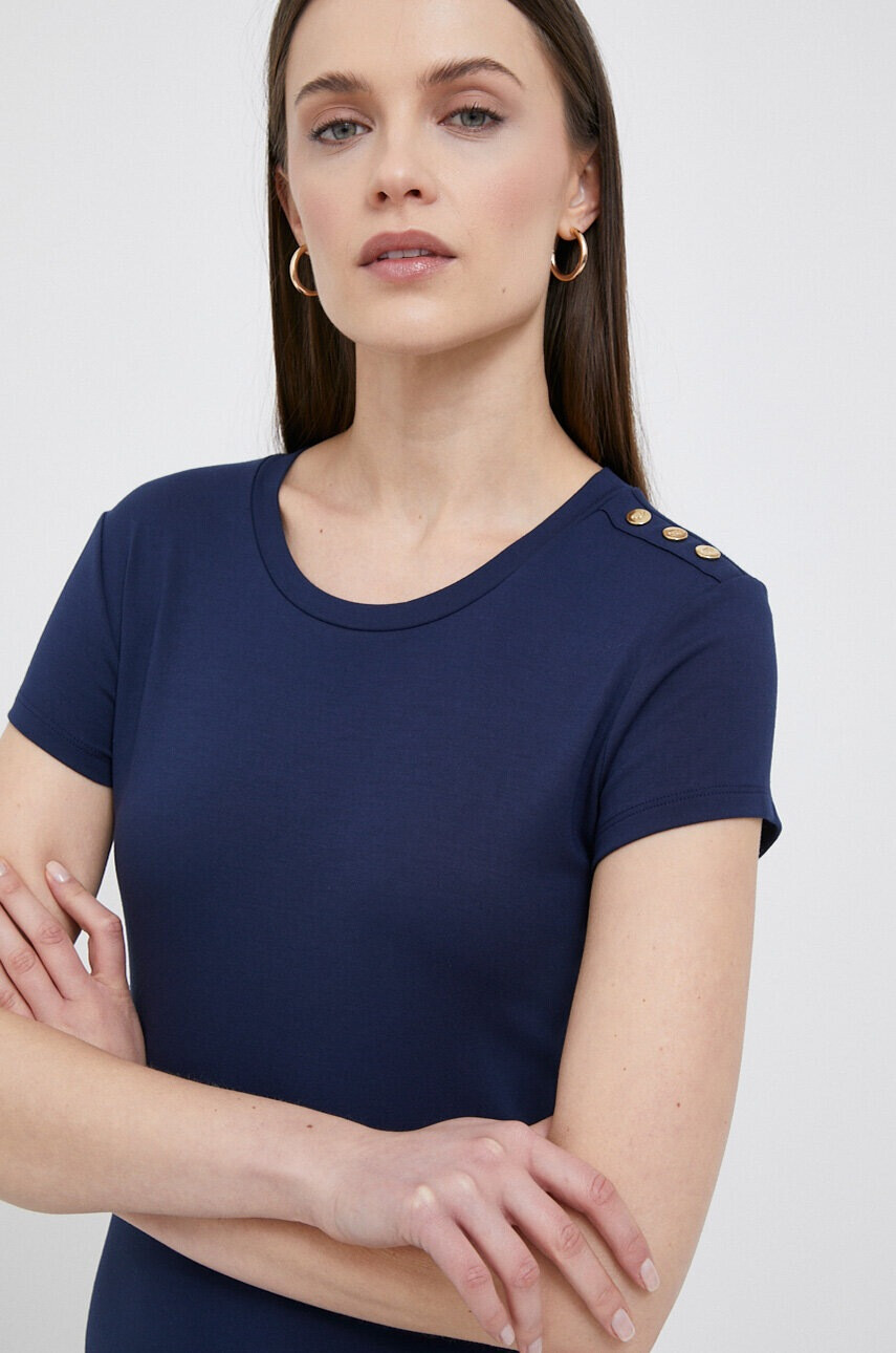 Lauren Ralph Lauren Рокля в тъмносиньо дълъг модел разкроен модел - Pepit.bg