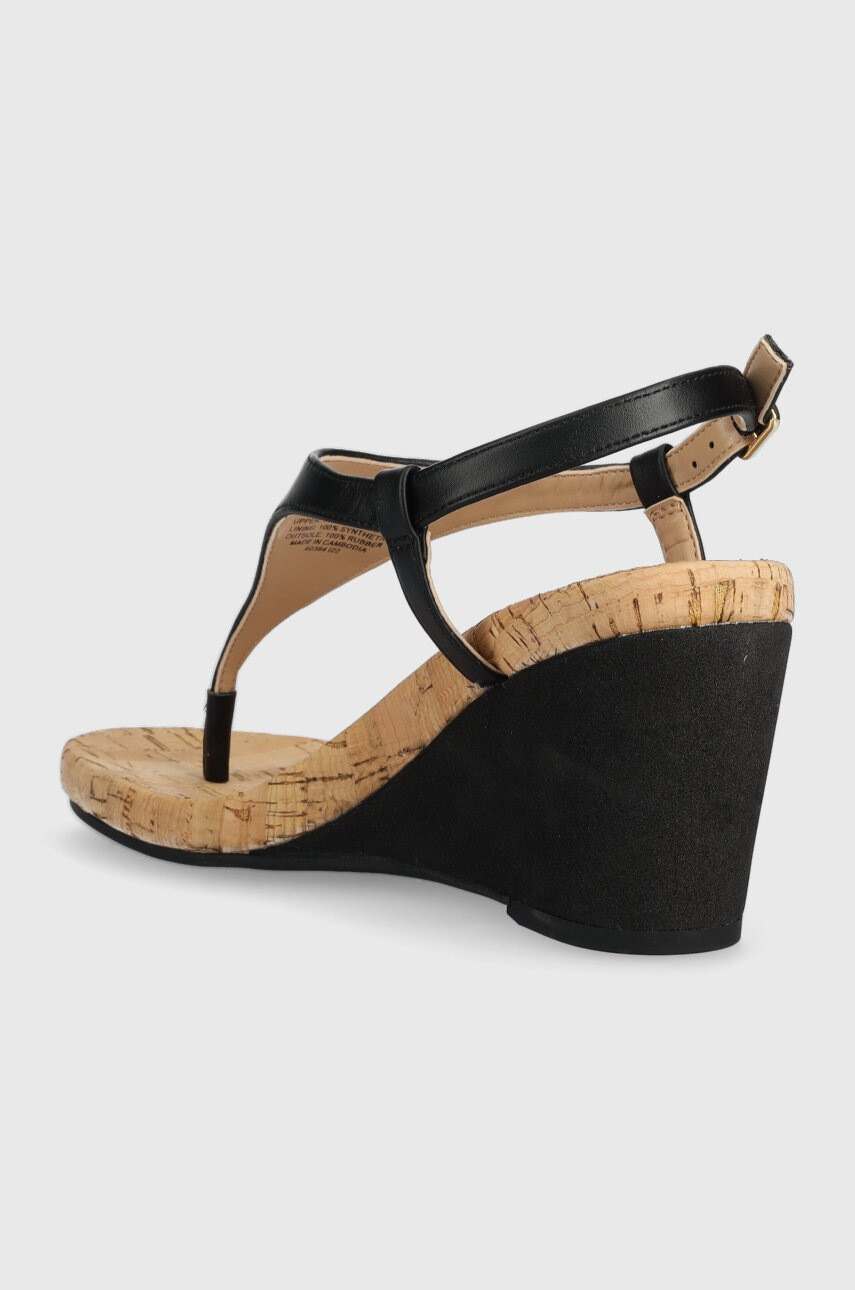 Lauren Ralph Lauren Сандали 802898612001 в черно със скосена платформа - Pepit.bg