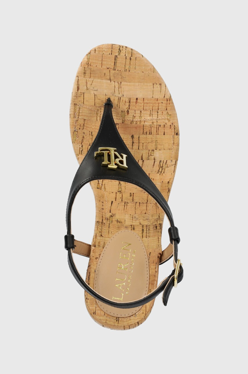Lauren Ralph Lauren Сандали 802898612001 в черно със скосена платформа - Pepit.bg