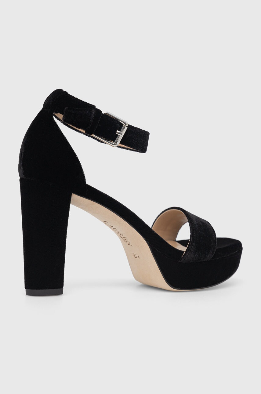 Lauren Ralph Lauren Сандали Velvet Sylvia в черно 802875279001 - Pepit.bg