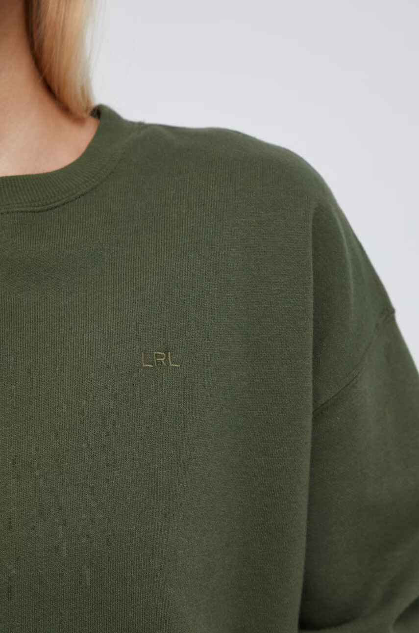 Lauren Ralph Lauren Суичър в зелено с изчистен дизайн - Pepit.bg