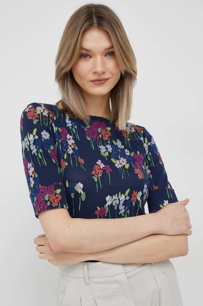 Lauren Ralph Lauren Тениска дамска в тъмносиньо - Pepit.bg