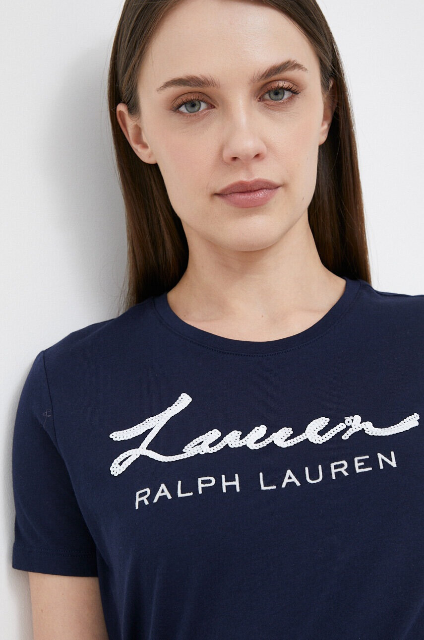 Lauren Ralph Lauren Тениска в тъмносиньо - Pepit.bg
