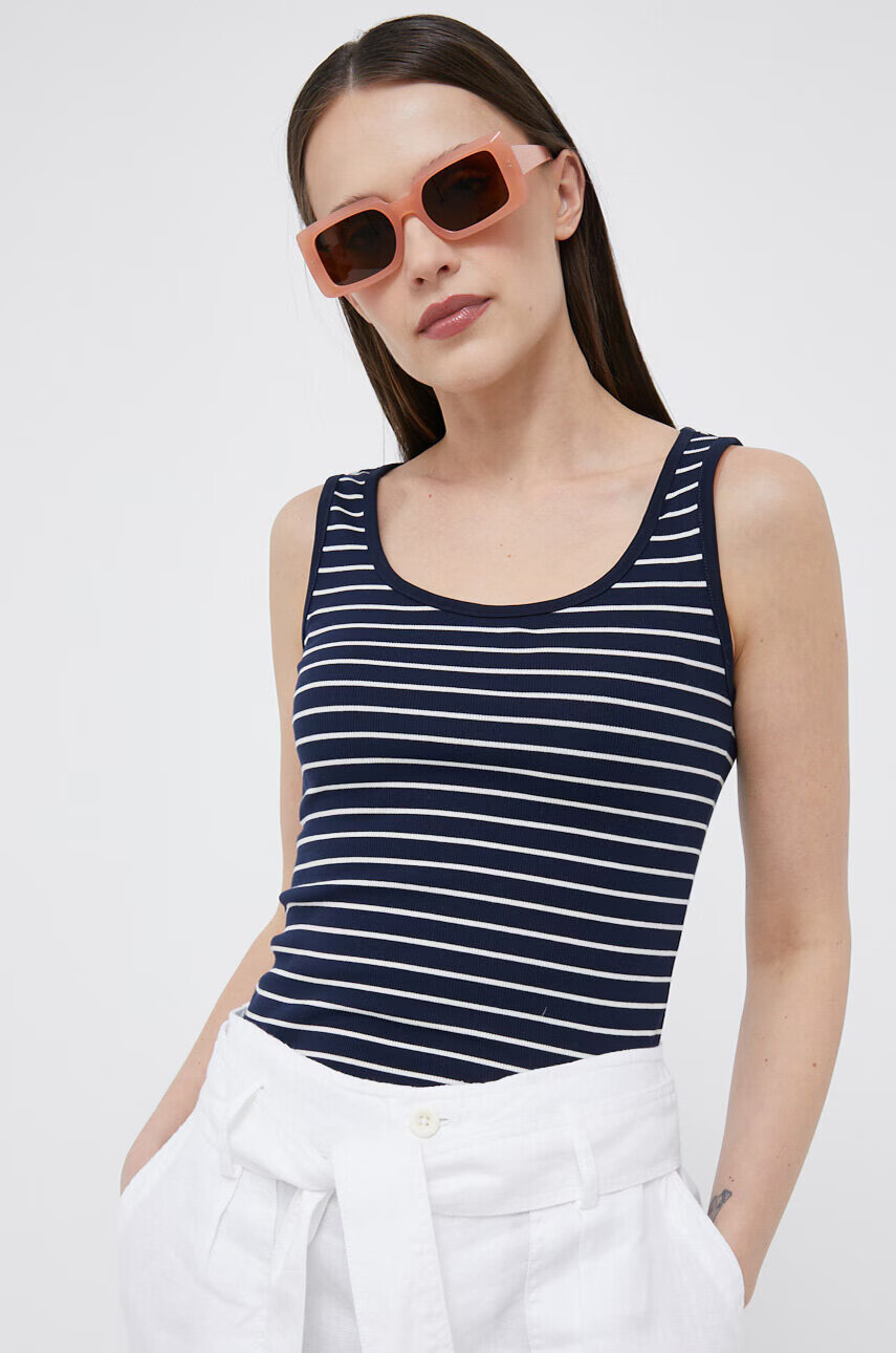 Lauren Ralph Lauren Топ дамски в тъмносиньо - Pepit.bg